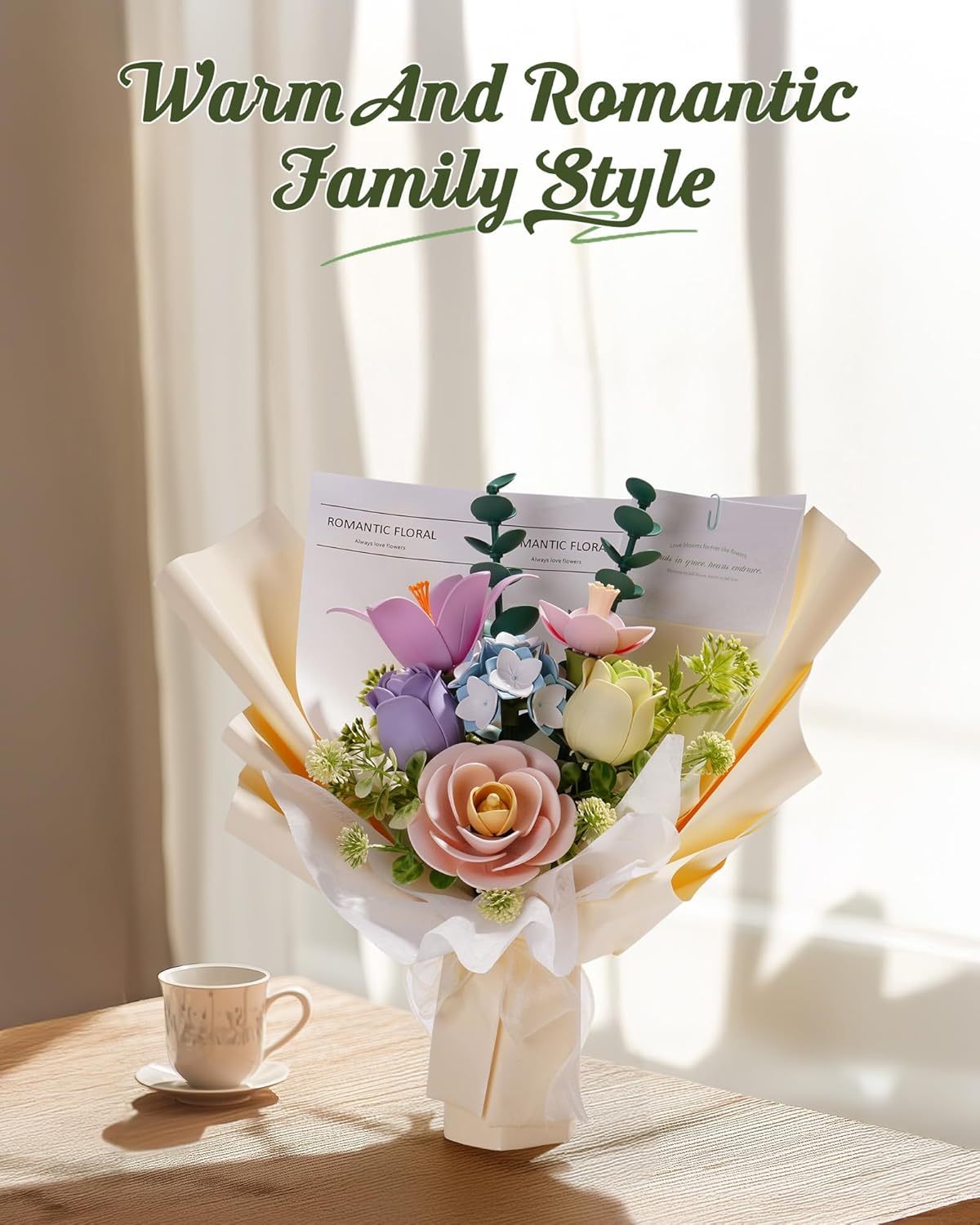 Spring Time Bouquet – 3D Plastic Flower Puzzle Kit - Artyhabit