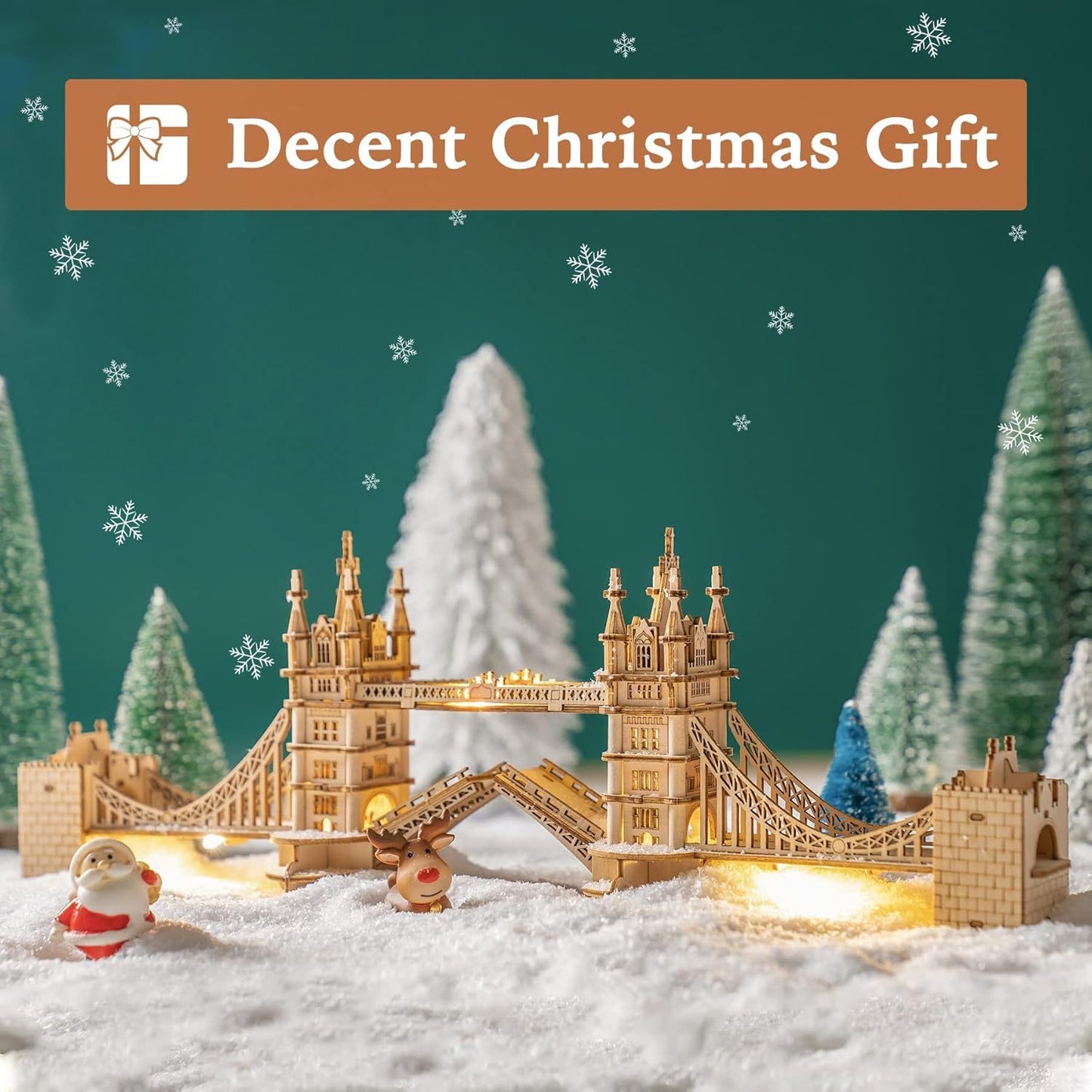 London Tower Bridge – 3D Wooden Puzzle with Lights - Artyhabit