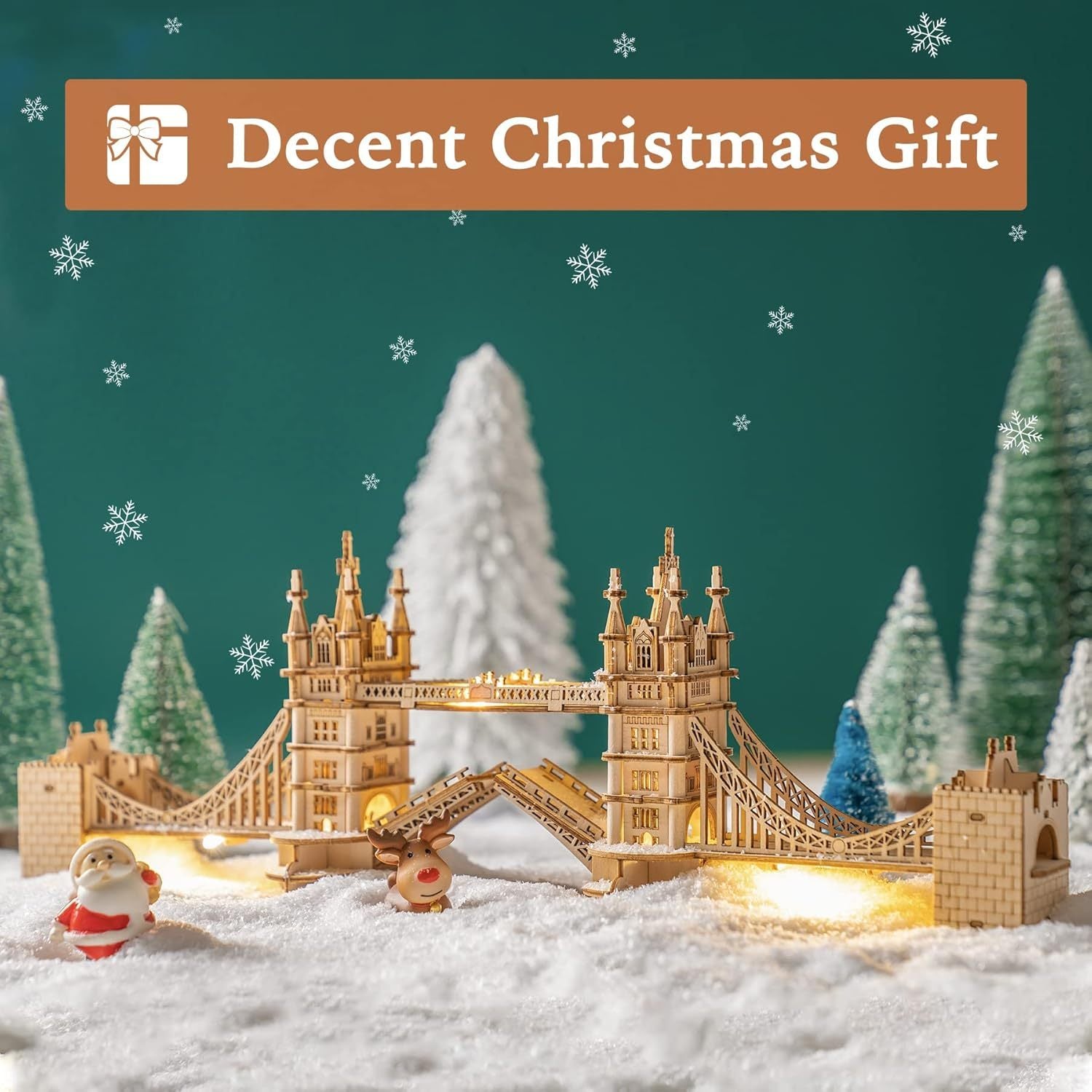 London Tower Bridge – 3D Wooden Puzzle with Lights - Artyhabit