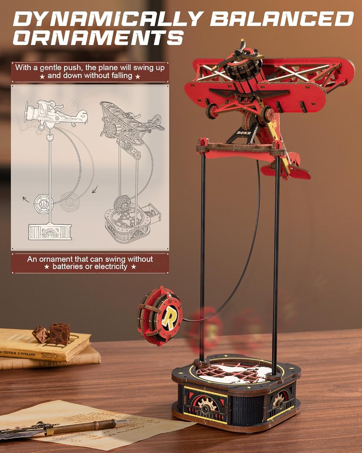 Gladiator Fighter – Gravity Swing Series - 3D Wooden Puzzle Kit - Artyhabit