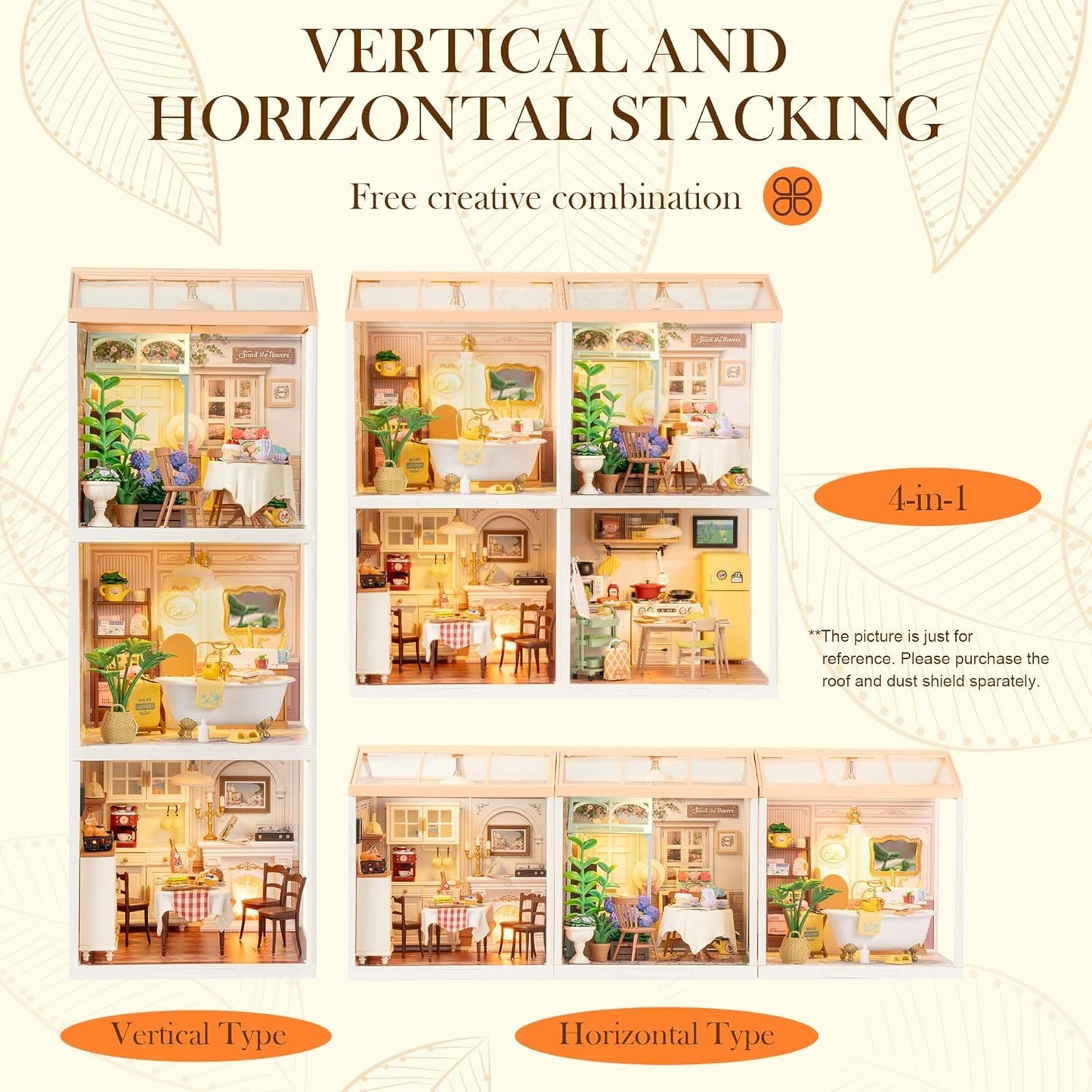 Warm Dining Room – DIY Miniature House Kit - Artyhabit