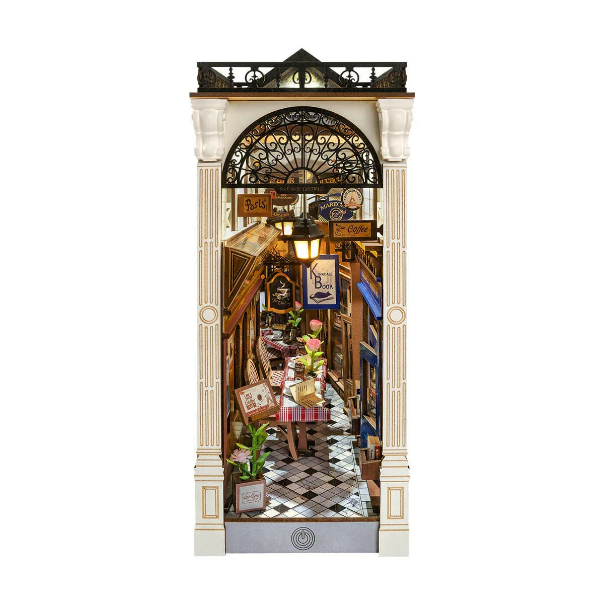 DIY Book Nook Kit – Arcade Dating Scene Miniature Bookend - Artyhabit