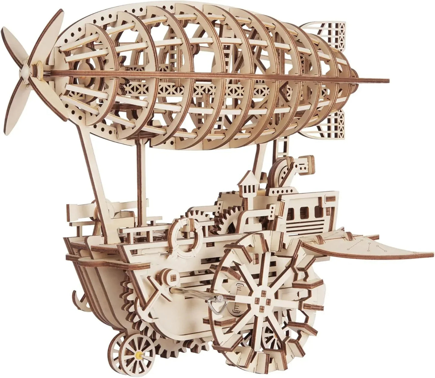 3D Wooden Air Vehicle – Laser-Cut Puzzle Model Kit - Artyhabit