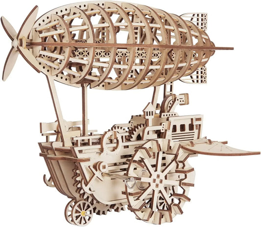 3D Wooden Air Vehicle – Laser-Cut Puzzle Model Kit - Artyhabit