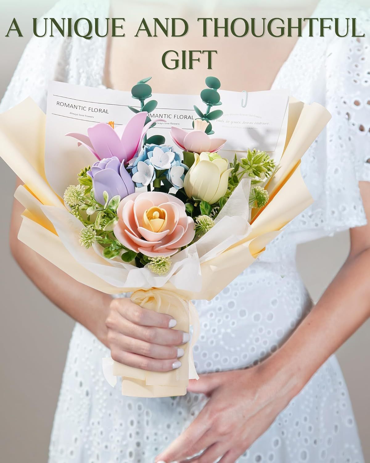 Spring Time Bouquet – 3D Plastic Flower Puzzle Kit - Artyhabit