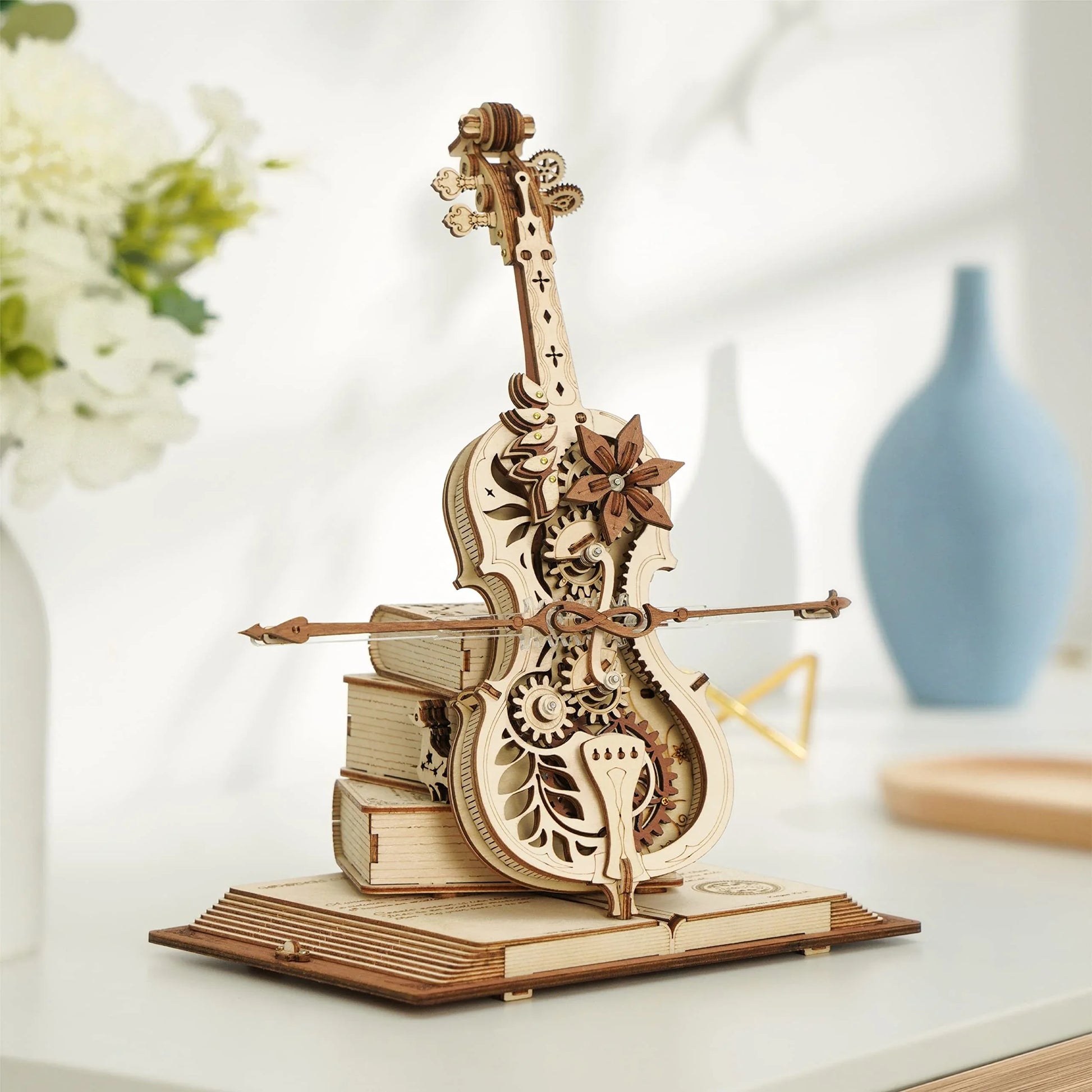 Magic Cello – 3D Wooden Mechanical Puzzle Music Box - Artyhabit