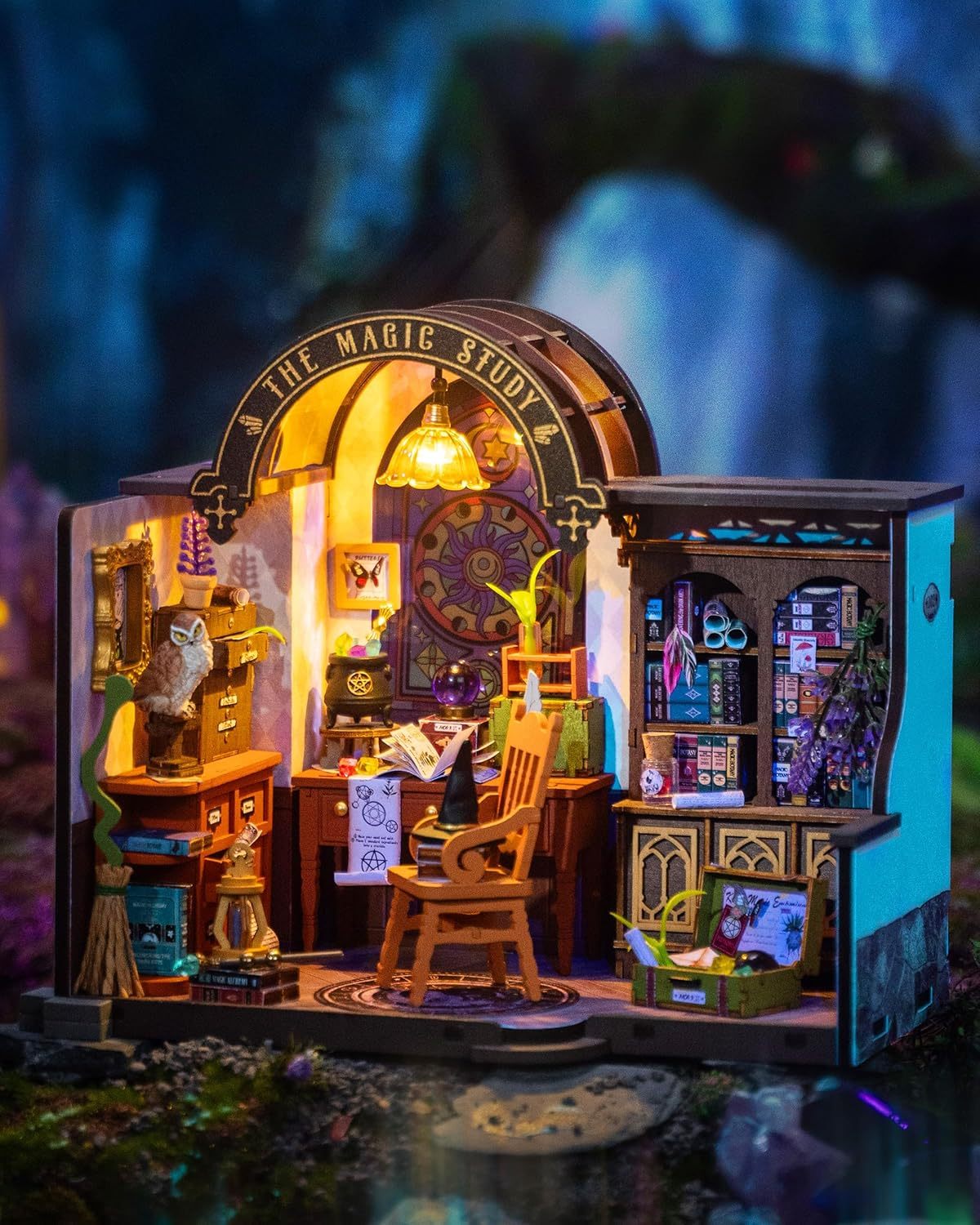 Magic Study – Rolife DIY Miniature House Kit for Adults & Teens | Wizard Book Nook Decor - Artyhabit