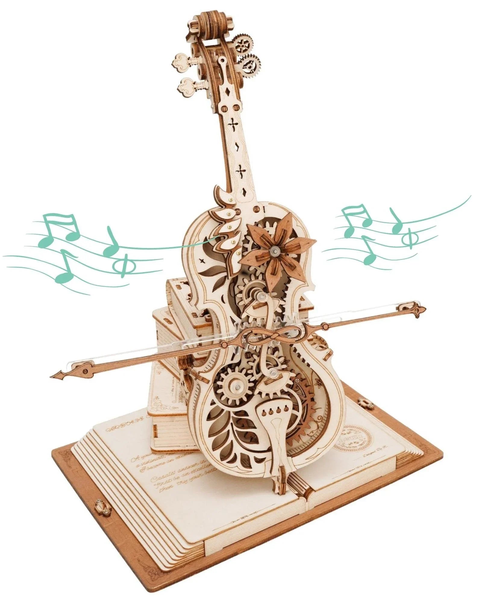 Magic Cello – 3D Wooden Mechanical Puzzle Music Box - Artyhabit