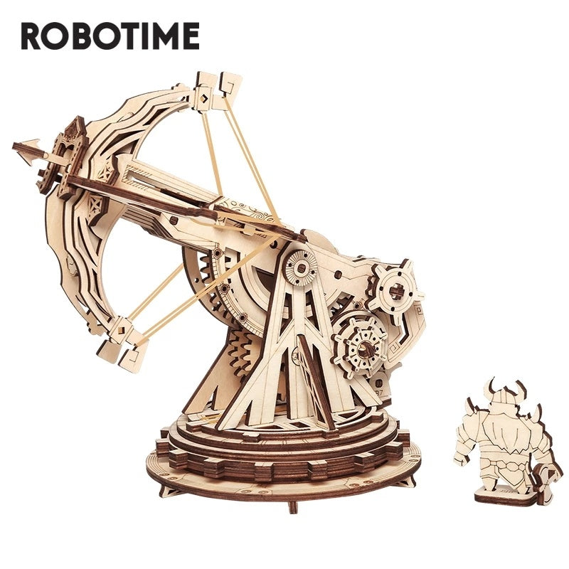 ROKR Siege Heavy Ballista 3D Wooden Puzzle Kit – Medieval War Machine Model (KW401) - Artyhabit