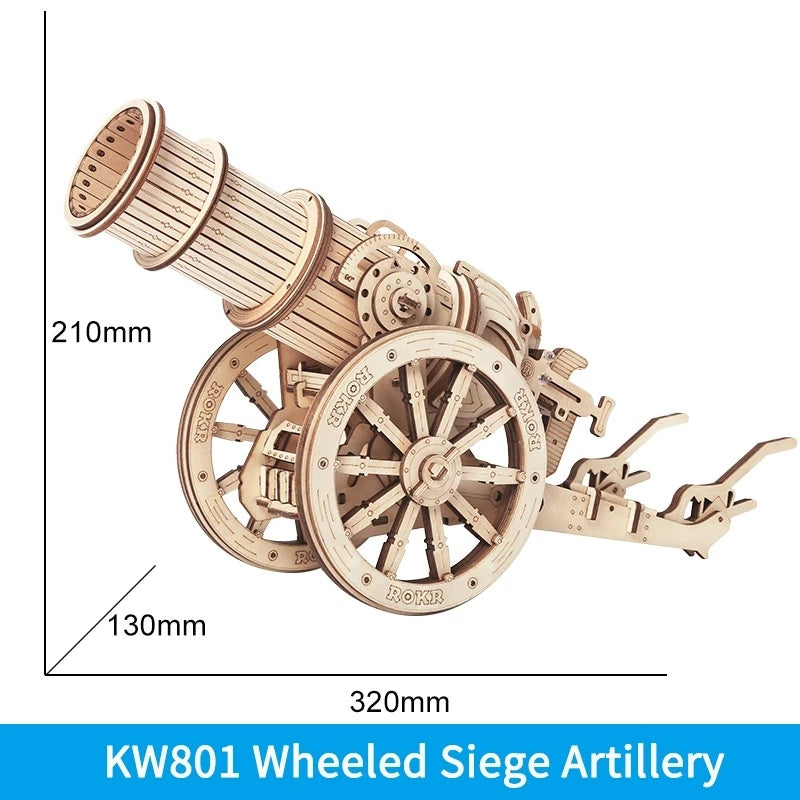 ROKR Siege Heavy Ballista 3D Wooden Puzzle Kit – Medieval War Machine Model (KW401) - Artyhabit