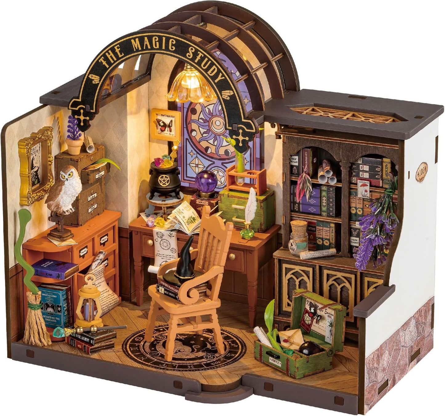 Magic Study – Rolife DIY Miniature House Kit for Adults & Teens | Wizard Book Nook Decor - Artyhabit