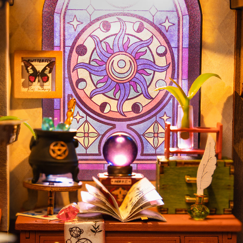 Magic Study – Rolife DIY Miniature House Kit for Adults & Teens | Wizard Book Nook Decor - Artyhabit